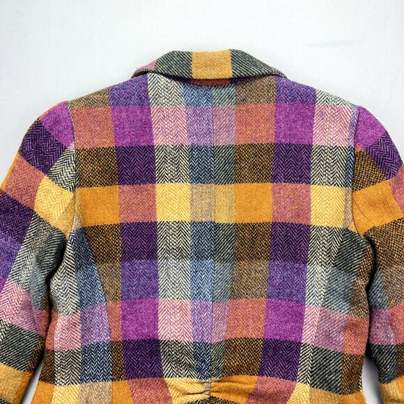 CABI #927 Plaid Wool Blend "Happy Blazer" Jacket Size 6 Cottagecore Boho - Picture 16 of 16
